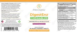 Label for Chewables DigestEnz Natural Pomegranate Acai