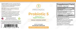 Label for Probiotic 5