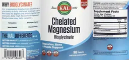 Label for Chelated Magnesium Bisglycinate