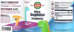 Label for Dino-Dophilus Probiotic Black Cherry