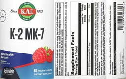 Label for K-2 MK-7 Raspberry