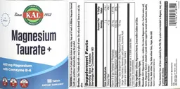 Label for Magnesium Taurate +