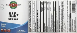 Label for NAC+ 600 mg