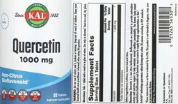 Label for Quercetin 1000 mg