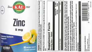Zinc 5 mg Lemon