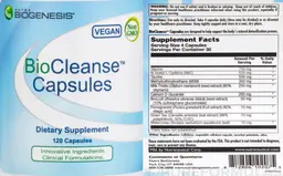 Label for BioCleanse Capsules