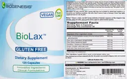 Label for BioLax