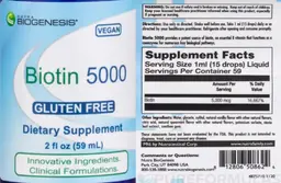 Label for Biotin 5000