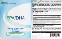 Label for EPA/DHA