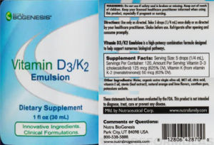 Vitamin D3/K2 Emulsion