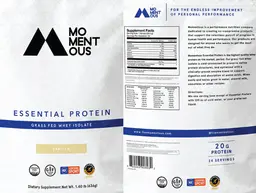 Label for Essential Protein Vanilla