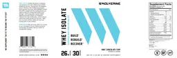 Label for Whey Isolate Mint Chocolate Chip