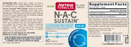 Label for N-A-C Sustain 600 mg