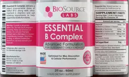 Label for Essential B Complex
