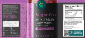Sugar-Free Milk Thistle Gummies 1,000 mg