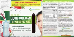 Label for Liquid Collagen Mixed Berry Flavored