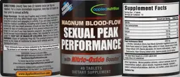 Label for Magnum Blood-Flow Sexual Peak Performance