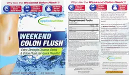 Label for Weekend Colon Flush