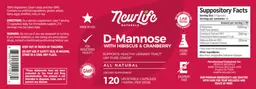 Label for D-Mannose 1400 mg