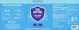 Label for Collagen Gummies Grape