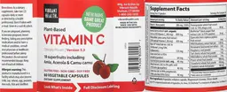 Label for Plant-Based Vitamin C