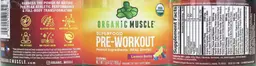 Label for Pre-Workout Lemon Berry