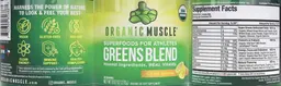 Label for Greens Blend Citrus Sunrise