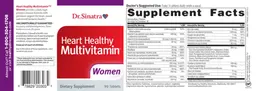 Label for Heart Healthy Multivitamin Women