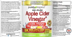 Label for 100% Pure Apple Cider Vinegar+