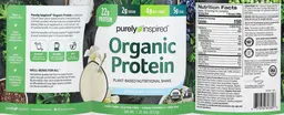 Label for Organic Protein French Vanilla