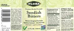 Label for Swedish Bitters