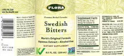 Label for Swedish Bitters