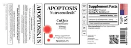 Label for CoQ10 200mg
