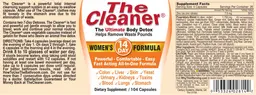 Label for The Cleaner Women's 14 Day Formula