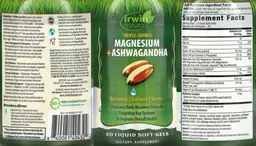 Label for Magnesium + Ashwagandha