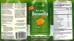 Label for Max-Active Boswellia