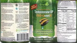 Label for Optimum-Strength Testosterone UP PRO-GrowtH