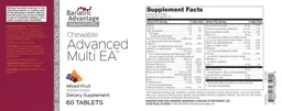 Label for Chewable Advanced Multi EA Mixed Fruit