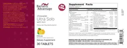 Label for Chewable Ultra Solo with Iron Citrus