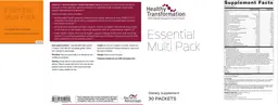 Label for Essential Multi Pack