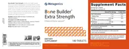 Label for Bone Builder Extra Strength