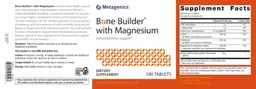 Label for Bone Builder with Magnesium