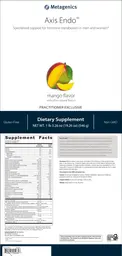 Label for Axis Endo Mango Flavor