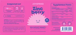 Label for Zinc Berry