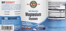 Label for High Absorption Magnesium Glycinate