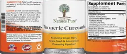 Label for Turmeric Curcumin