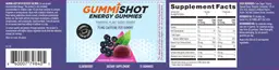 Label for Energy Gummies Elderberry