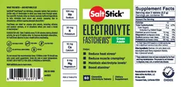 Label for SaltStick Electrolyte Fastchews Green Apple