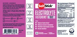 Label for SaltStick Electrolyte Fastchews Mixed Berry