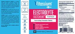 Label for Vitassium by SaltStick Electrolyte Fastchews Fruit Punch